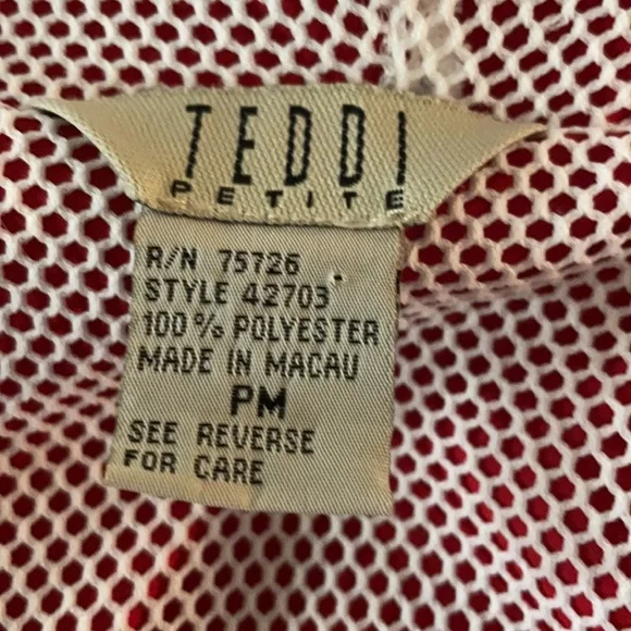 Teddi Petite Women’s Hooded Lightweight Jacket Size PM in Red - Picture 9 of 10